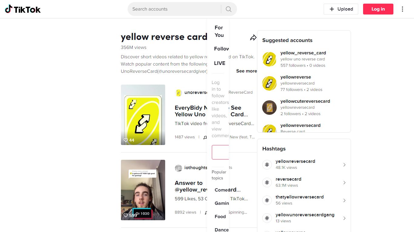 Discover yellow reverse card 's popular videos | TikTok